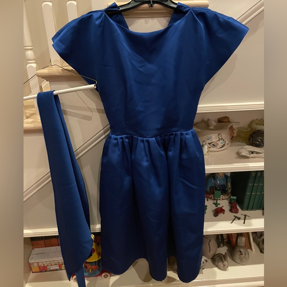 Royal blue dress I wore to homecoming in 1984.  Beautiful color and fabric